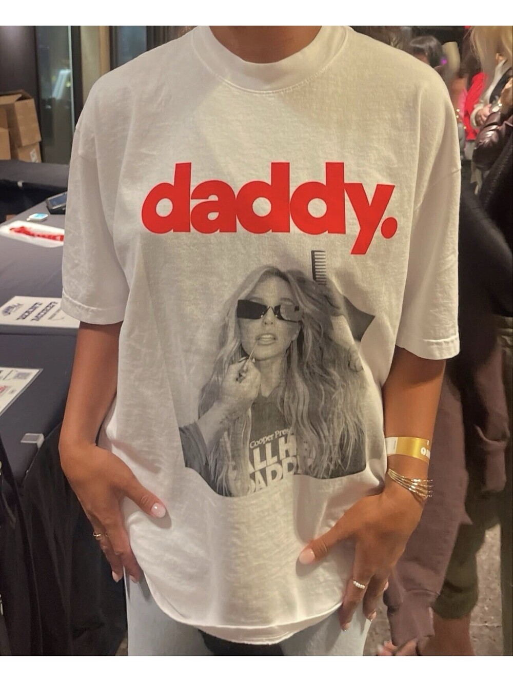 Unwell Call Her Daddy Alex Cooper T-Shirt Adult X-Large White Short Sleeve